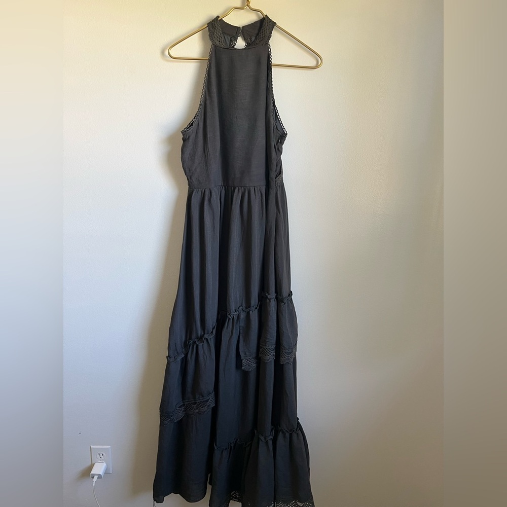 Joyfolie Womens Charcoal Mia Joy Sera maxiDress Patio Party Dress Beach Cruise S